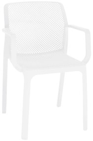 Rakásolható szék, fehér/műanyag, FRENIA