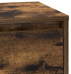 éjjeli szekrény LED-füstölt tölgy 39x34.5x65 cm szerelt fa