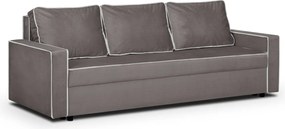 MIMI Háromszemélyes kinyitható kanapé Barna/fehér