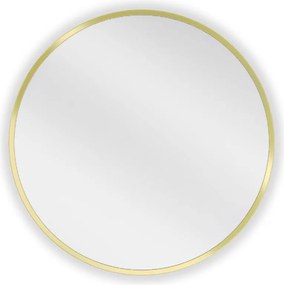 Mexen Loft fürdőszobai kerek tükör 40 cm, arany keret - 9850-040-040-000-50