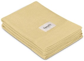 Lionelo - Bambusz takaró BAMBOO BLANKET 75x100 cm Citromsárga
