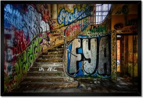 Poszterek keretben 60x40 Graffiti Falfestmények