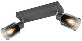 Antracitszürke spotlámpa ø 7 cm Cadiz – Trio