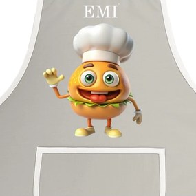 EMI Burger konyhai kötény, Szürke