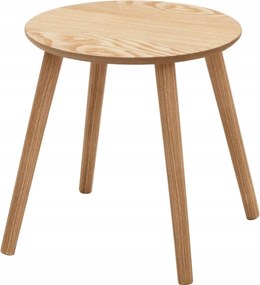 Kiegészítő Asztal Barna Mdf Fenyőfa Ø 40 X 41 CM