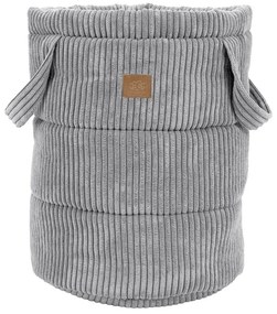 Szürke textil játéktároló kosár ø 39x50 cm – Meowbaby