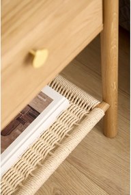 Világos natúr színű éjjeliszekrény tölgyfa dekorral Monfort – Actona