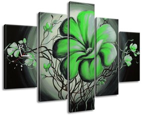 Gario Órás falikép Zöld élo szépség - 5 részes Méret: 150 x 105 cm