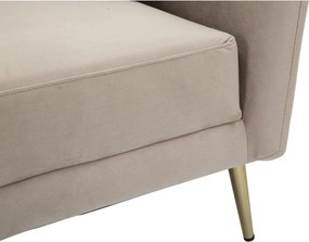 Szürkésbarna bársony fotel Kiev – Mauro Ferretti