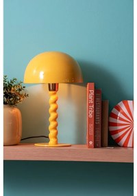 Sárga asztali lámpa fém búrával (magasság 39 cm) Prisa – Leitmotiv