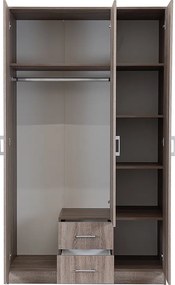 Miami gardróbszekrény 120x205 cm yorki tölgy-yorki tölgy