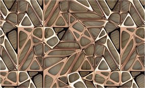 Flizelin Dekoratív fotótapéta Hálószobába Geometrikus minta 416x254