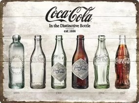 Fém tábla Coca-Cola - Bottle Evolution