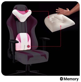Diablo X-Player 2.0 szövet gamer szék gyerekeknek Kids méret: Marshmallow Pink/Rózsaszín