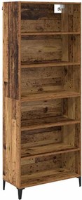 vidaXL Magasfiú Öreg fa 69,5 x 34 x 180 cm Faanyag