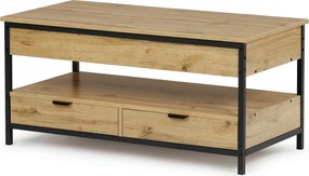 CT-I1201 tölgy MDF dohányzóasztal 100 × 50 × 48 cm