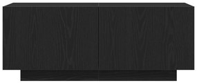 TV Szekrény Fekete Tölgy 100x35x40 cm Műanyag Fa