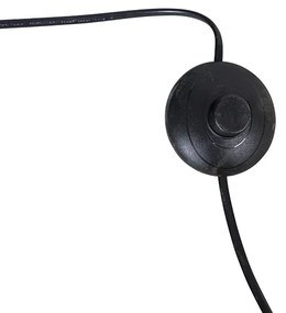 Ív lámpa sárgarézzel és fehér szövetbúrával, fehér 50 cm - XXL