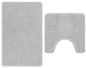 Fürdőszoba szőnyeg 2 pcs Szürke 50 x 50 cm Polipropilén