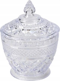 Bombázó fedővel műanyag tároló doboz átlátszó 12x16cm 1db