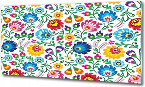 Fotó kép edzett üveg Virágos minta 100x70