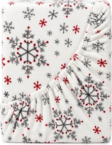 4Home Snowflakes mikroflanel lepedő, 180 x 200 cm