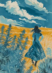 Poszter 25x35cm UtazĂĄs a mezĆkön ĂĄt