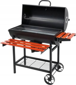 Faszenes Grill Fedővel, Grillrács 71*34,5CM