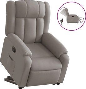 vidaXL elektromos felállást segítő tópszínű szövet dönthető fotel