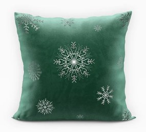 Díszpárnahuzat 45x45 karácsonyi mintás, bársony
