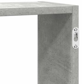 betonszürke szerelt fa fali kockapolc 5 rekeszes színű