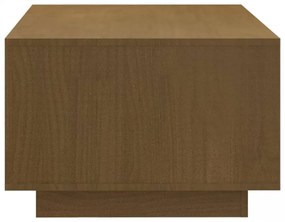 mézbarna tömör fenyőfa dohányzóasztal 110 x 50 x 33,5 cm