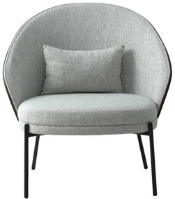 Világosszürke fotel Canelas – House Nordic