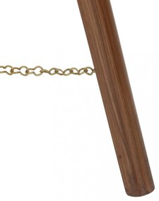 háromlábú tömör mangófa állólámpa 97 cm