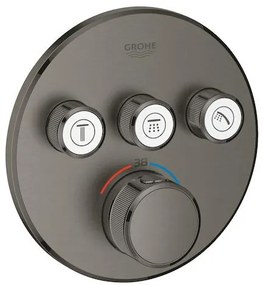 Zuhany csaptelep GROHE Smart Control termosztatikus csapteleppel Csiszolt kemény grafit 29121AL0