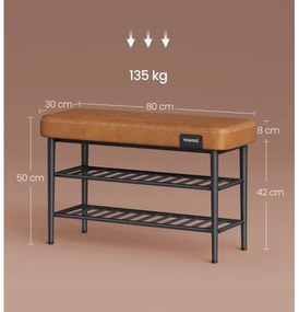 ANDOR cipőtároló barna/fekete