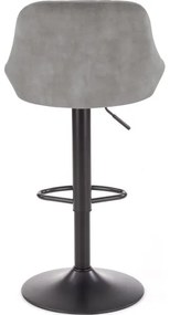 Bárszék 106x47 cm szürke/fekete