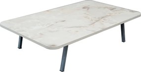 Étkezőasztal, fehér márvány, 90 cm – RMS2Y01