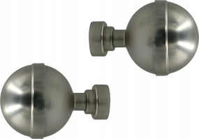Gömb Végződés Lux szett 2db. Függönykarnis átmérő 19mm Szatén