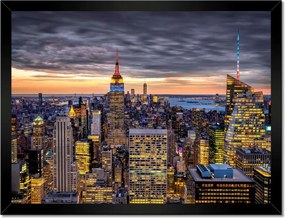 Poszterek keretben 40x30 New York felülnézet