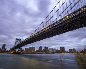 Poszter 50x40cm Manhattan híd és New York panoráma 3, Assaf Frank