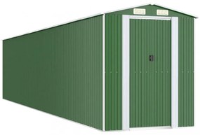 zöld horganyzott acél kerti fészer 192x938x223 cm