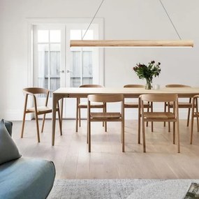 LED Csillár zsinóron LED/22W/230V 4000K 120 cm kőris/tömör fa