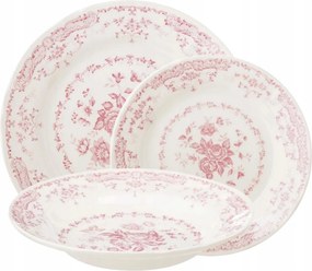 Bitossi Home Rose kerámia étkezőgarnitúra 18 részes 6 személyes rózsaszín