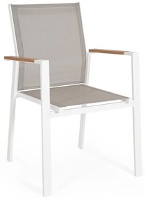 Fehér fém kerti szék szett 4 db-os Heta – Bizzotto