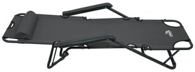 Cattara 13513 Összecsukható nyugágy Comfort,antracit, 155 x 61 cm