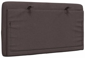 sötétbarna szövet fejtámla párna 90 cm