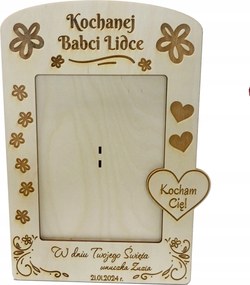 Képkeret 15x20 nagymama és nagypapa napja gravírozás nagy név