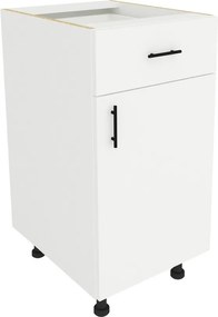 Benita 1 fiókos Alsó konyhaszekrény Fehér 40x50x80 cm