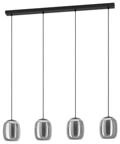 Eglo 901193 - Csillár zsinóron CIAMPINO 4xE27/28W/230V szürke